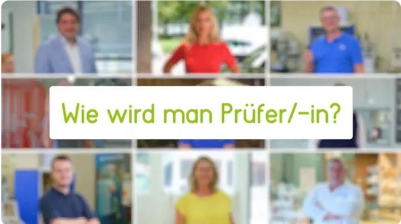 Viele Prüfer und Prüferinnen schauen den Betrachte an