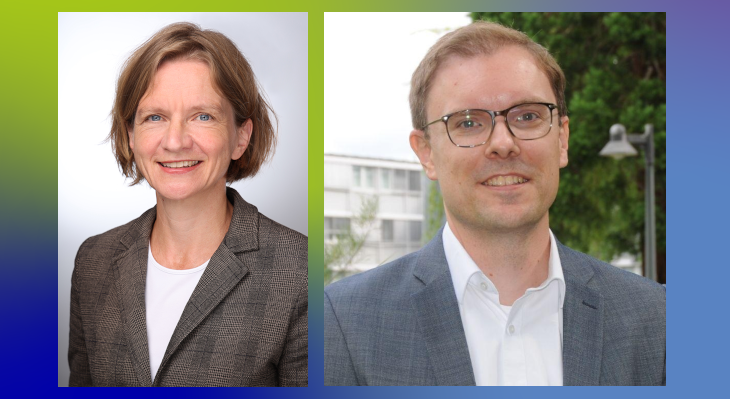 Portraitaufnahmen von Johanna Mölls und Dr. Christoph Junggeburth
